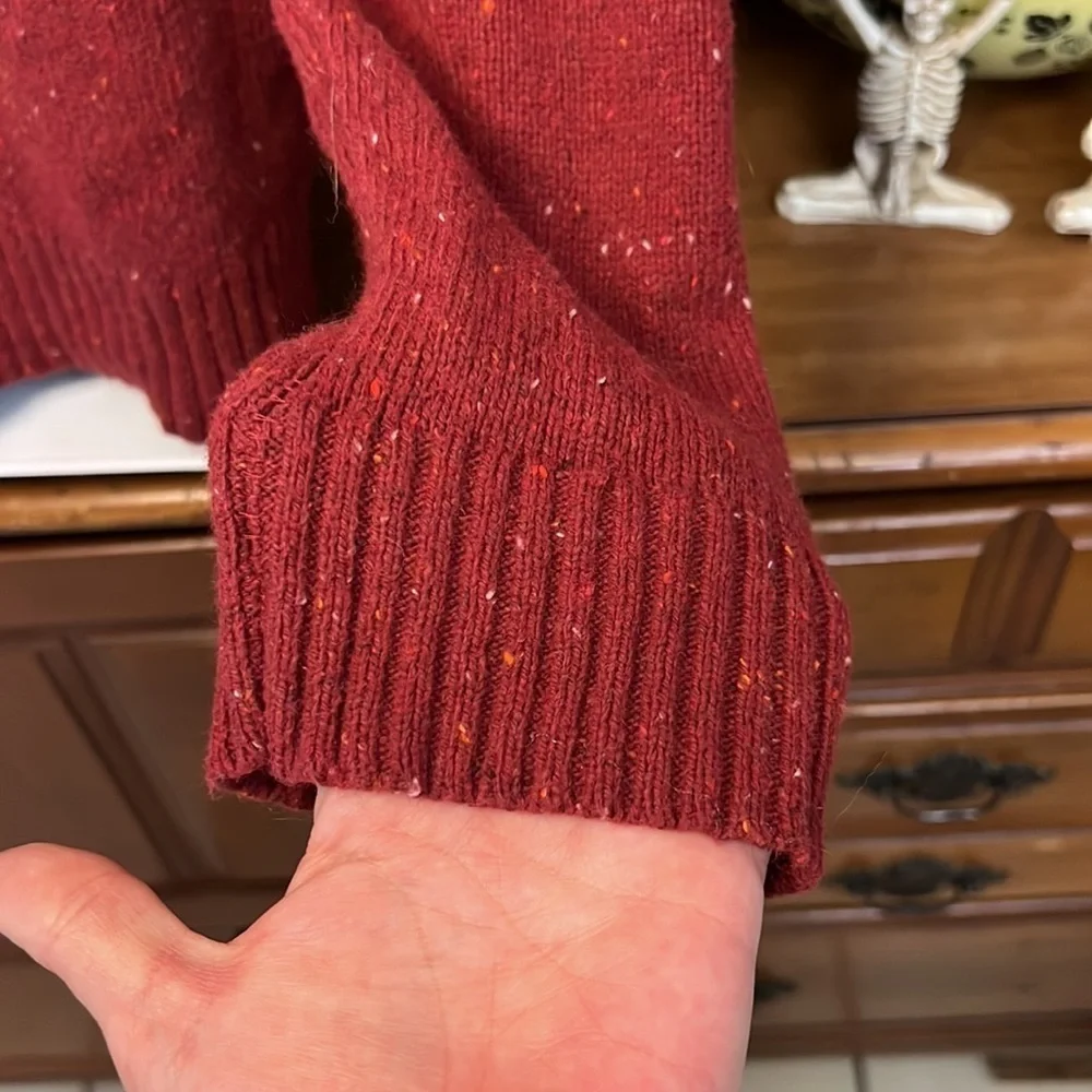 SOLD MERCARI Goodfellow & Co. Fair Isle Sweater Maroon Medium - Picture 6 of 10
